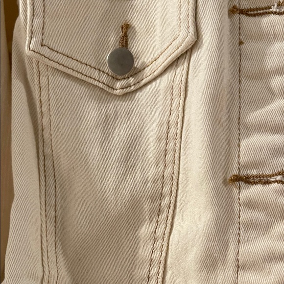 American Eagle Outfitters Light Tan Denim Jacket - Picture 5 of 12